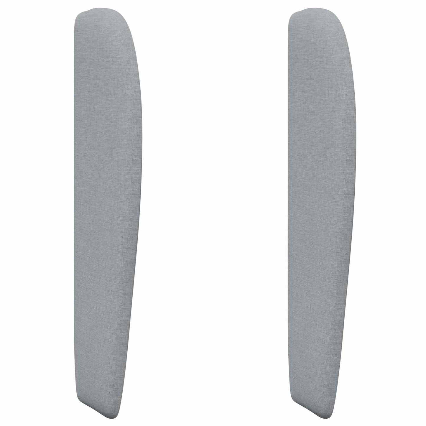 vidaXL Headboard Ear Light Grey 80 x 23 x 6 cm Fabric