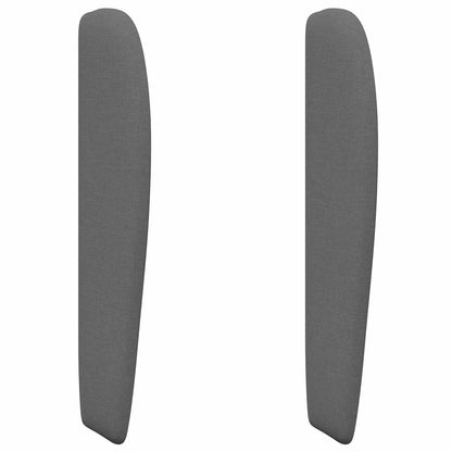 vidaXL Headboard Ear Dim Grey 80 x 23 x 6 cm Fabric