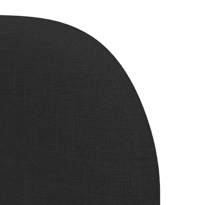 vidaXL Headboard Ear Black 80 x 23 x 6 cm Fabric