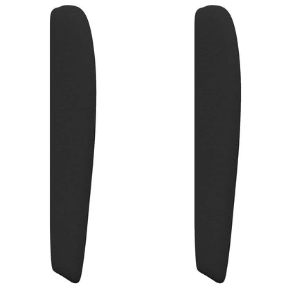 vidaXL Headboard Ear Black 80 x 23 x 6 cm Fabric
