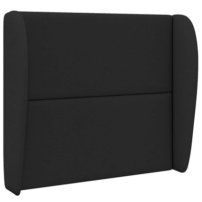 vidaXL Headboard Ear Black 80 x 23 x 6 cm Fabric