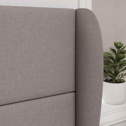vidaXL Headboard Ear Beige 80 x 23 x 6 cm Fabric