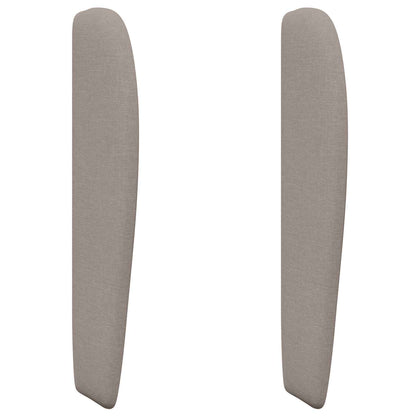 vidaXL Headboard Ear Beige 80 x 23 x 6 cm Fabric