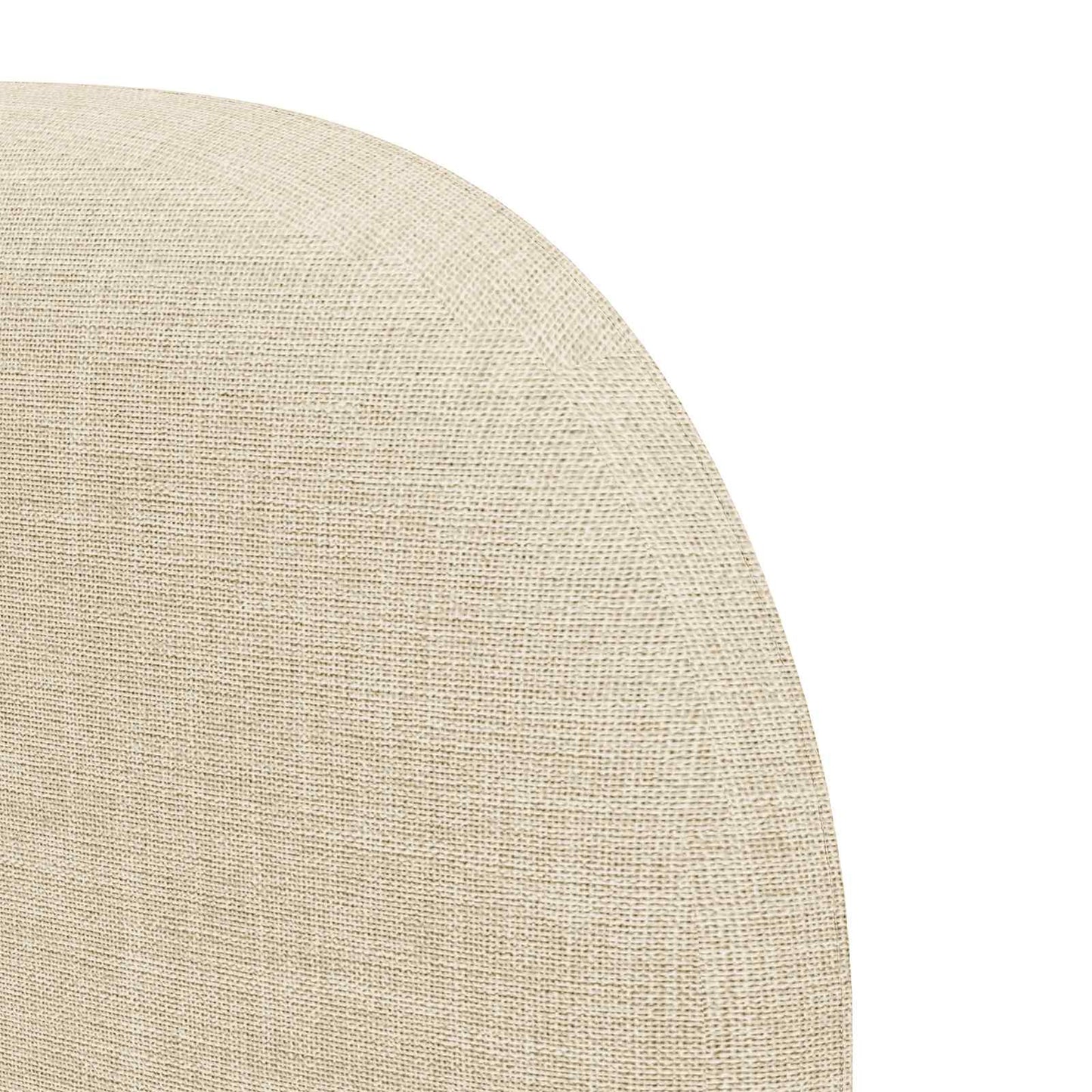 vidaXL Headboard Ear Cream 80 x 23 x 6 cm Fabric