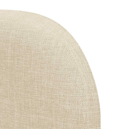 vidaXL Headboard Ear Cream 80 x 23 x 6 cm Fabric