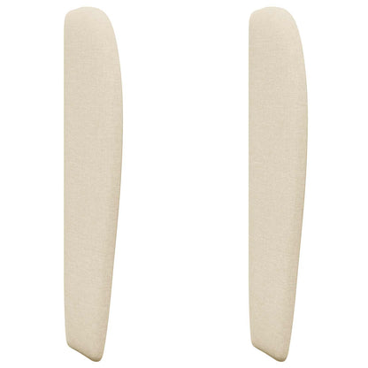 vidaXL Headboard Ear Cream 80 x 23 x 6 cm Fabric