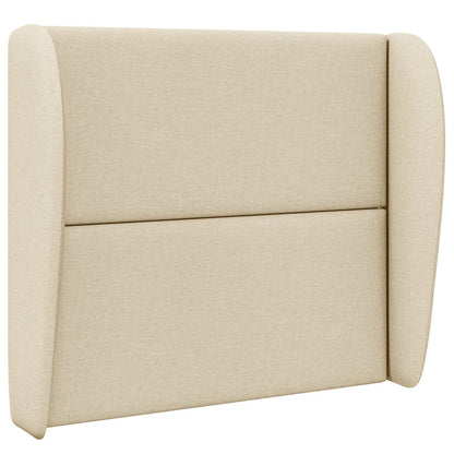 vidaXL Headboard Ear Cream 80 x 23 x 6 cm Fabric
