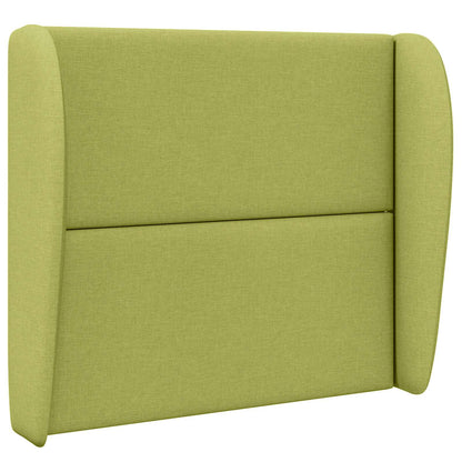 vidaXL Headboard Ear Green 80 x 23 x 6 cm Fabric