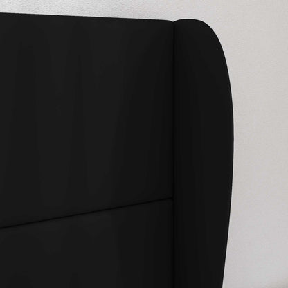 vidaXL Headboard Ear Black 80 x 23 x 6 cm PVC