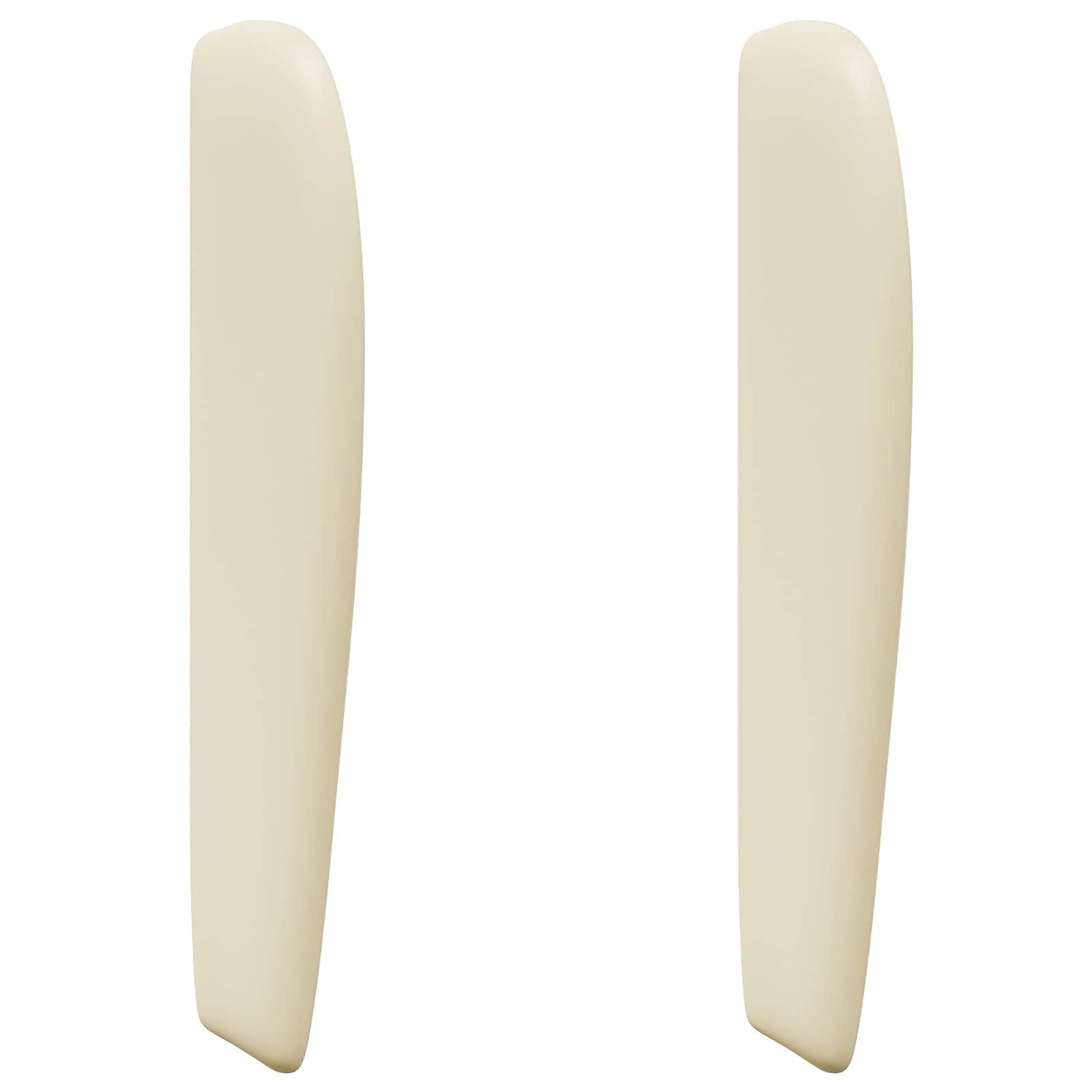 vidaXL Headboard Ear Cream 80 x 23 x 6 cm PVC