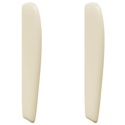vidaXL Headboard Ear Cream 80 x 23 x 6 cm PVC