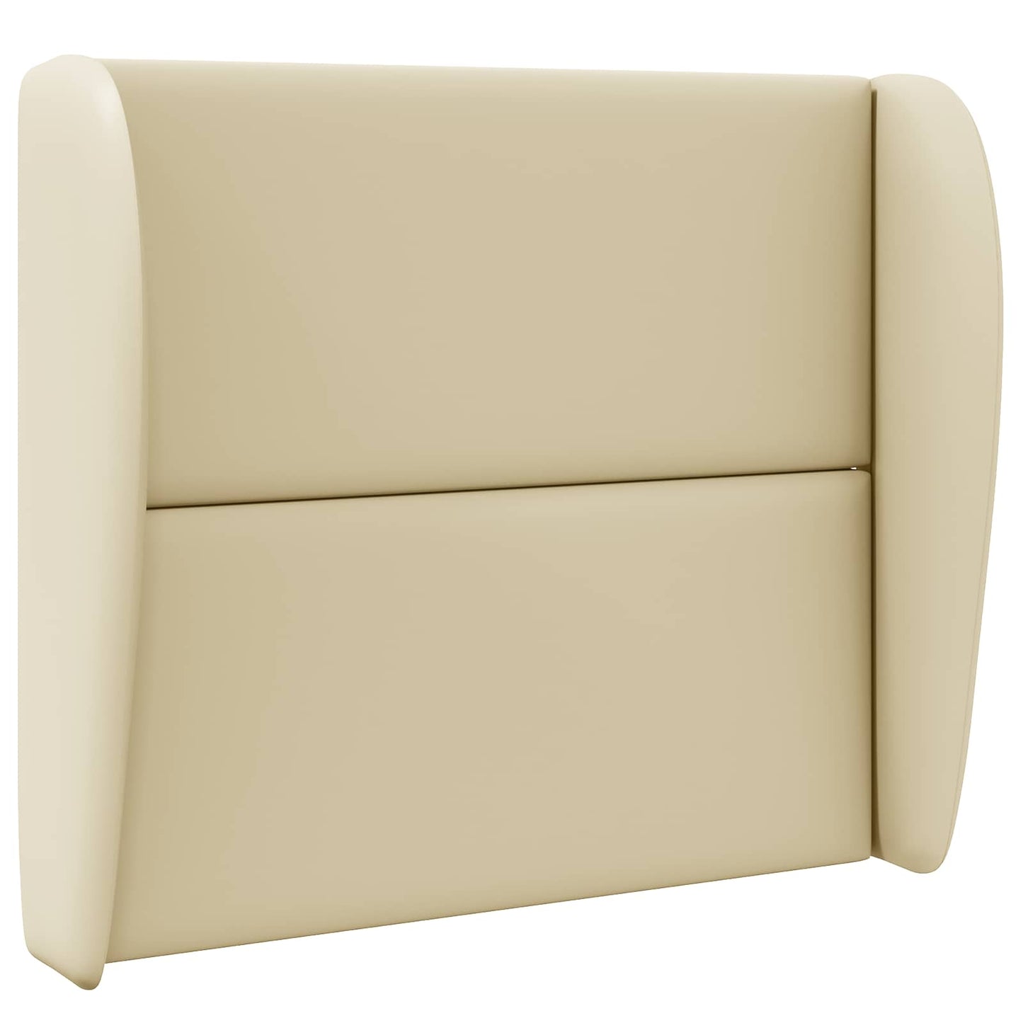 vidaXL Headboard Ear Cream 80 x 23 x 6 cm PVC