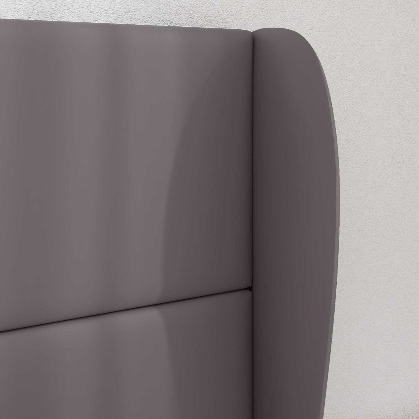 vidaXL Headboard Ear Dim Grey 80 x 23 x 6 cm PVC