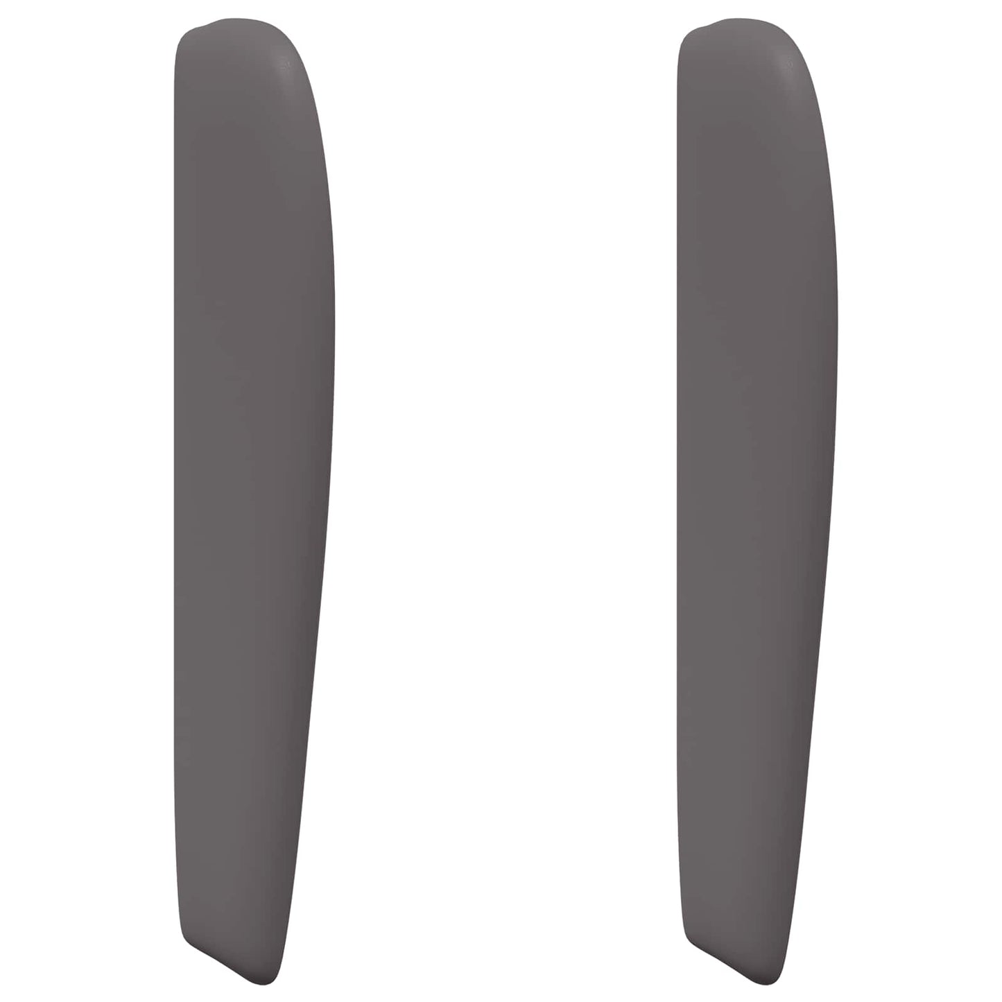 vidaXL Headboard Ear Dim Grey 80 x 23 x 6 cm PVC
