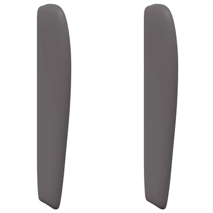 vidaXL Headboard Ear Dim Grey 80 x 23 x 6 cm PVC