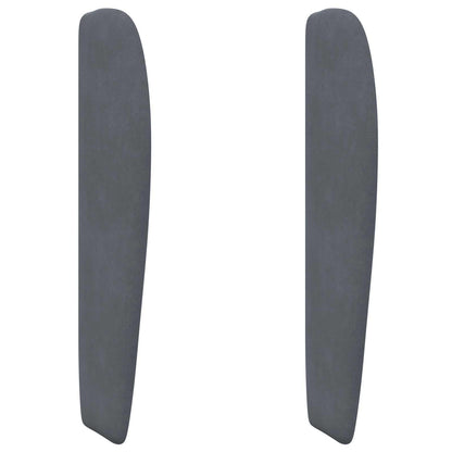 vidaXL Headboard Ear Dim Grey 80 x 23 x 6 cm Velvet