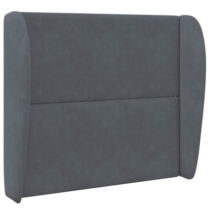 vidaXL Headboard Ear Dim Grey 80 x 23 x 6 cm Velvet