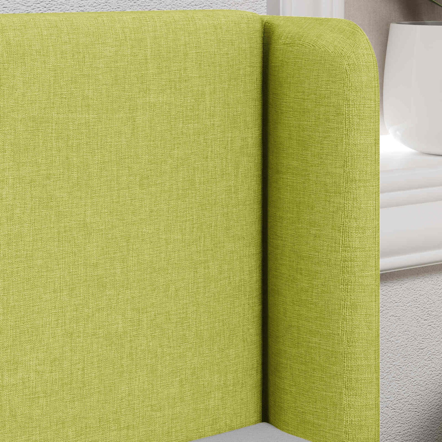 vidaXL Headboard Ear Green 40.5 x 40.5 x 4 cm Fabric