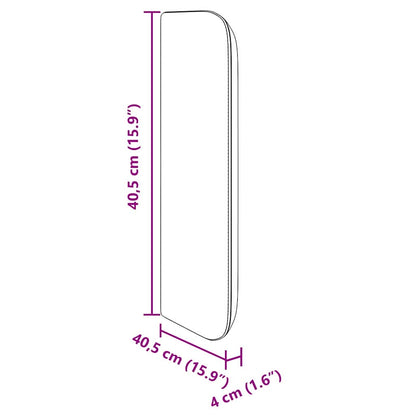 vidaXL Headboard Ear Cream 40.5 x 40.5 x 4 cm PVC