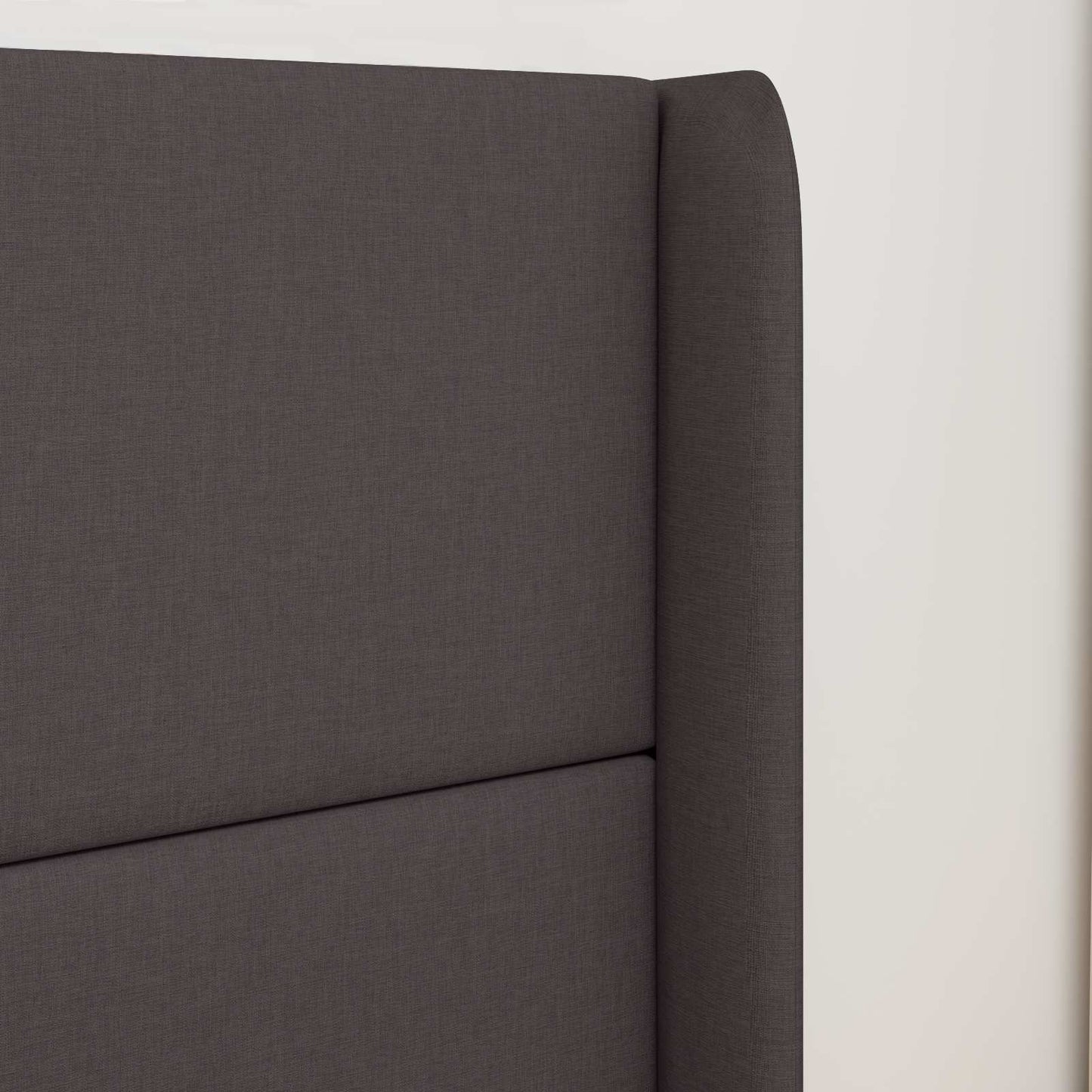 vidaXL Headboard Ear Brown 80 x 16 x 4 cm Fabric