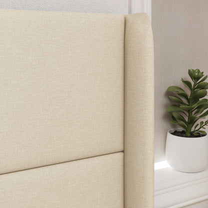 vidaXL Headboard Ear Cream 80 x 16 x 4 cm Fabric