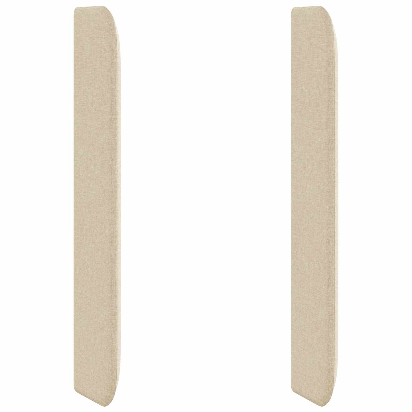vidaXL Headboard Ear Cream 80 x 16 x 4 cm Fabric