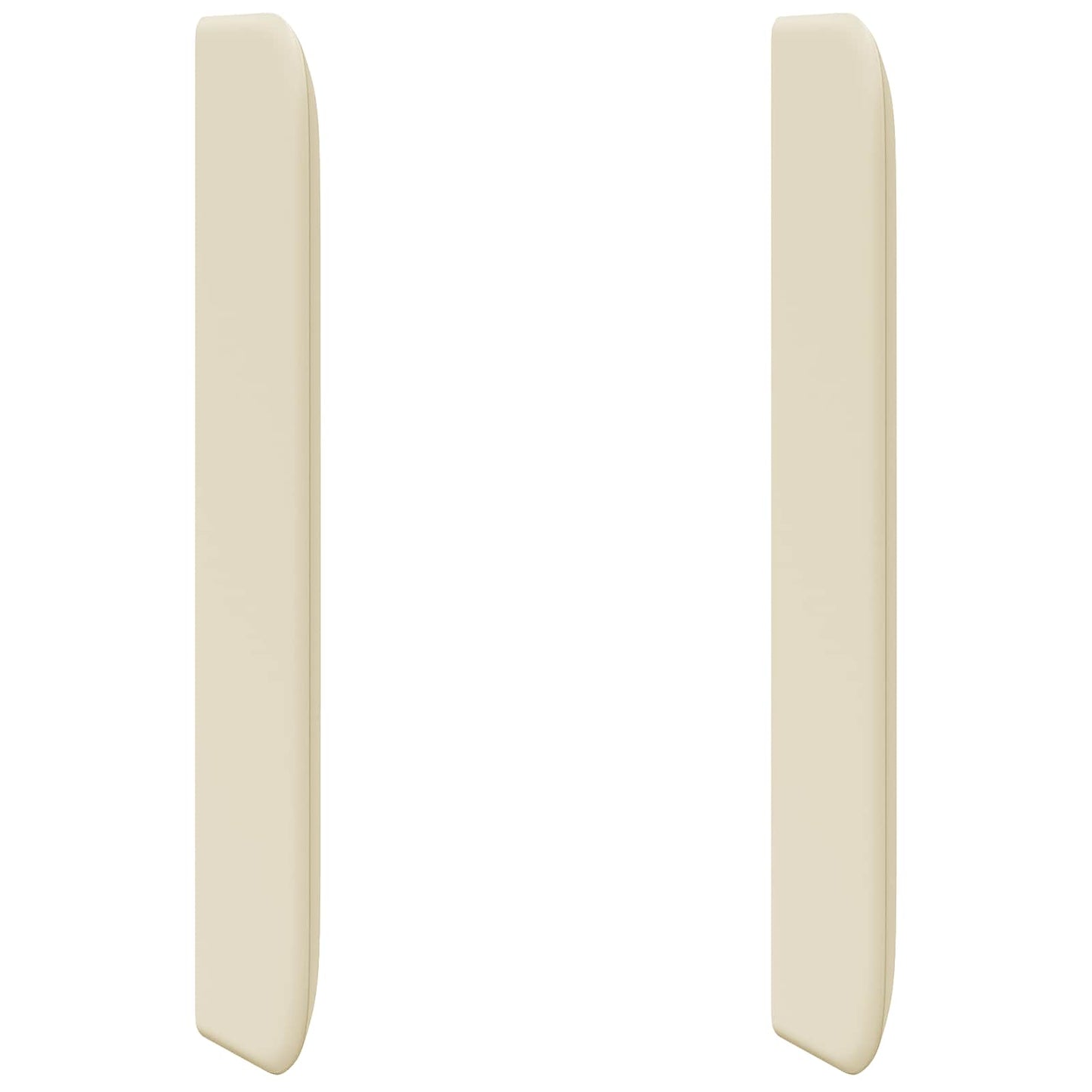 vidaXL Headboard Ear Cream 80 x 16 x 4 cm PVC