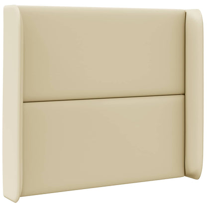 vidaXL Headboard Ear Cream 80 x 16 x 4 cm PVC
