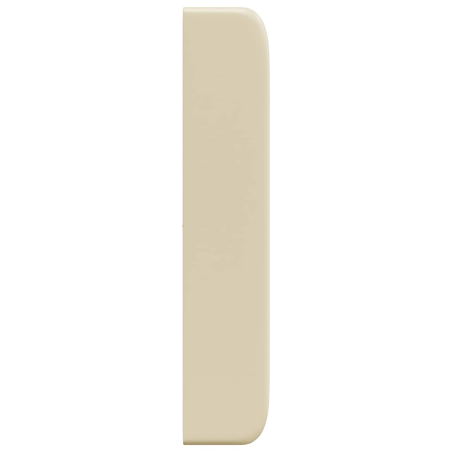 vidaXL Headboard Ear Cream 80 x 16 x 4 cm PVC