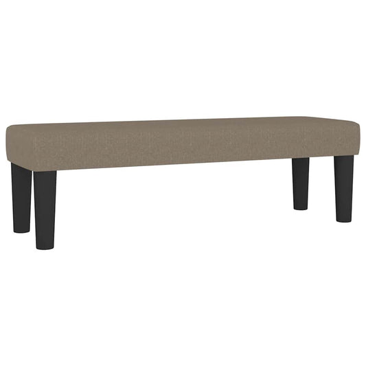 vidaXL Bench Taupe 100x30x30 cm Fabric