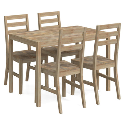 vidaXL Dining Set | Brown | Solid Acacia wood | Medium | Durable | Dining Set