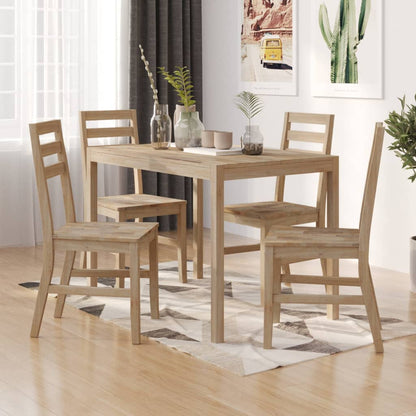 vidaXL Dining Set | Brown | Solid Acacia wood | Medium | Durable | Dining Set