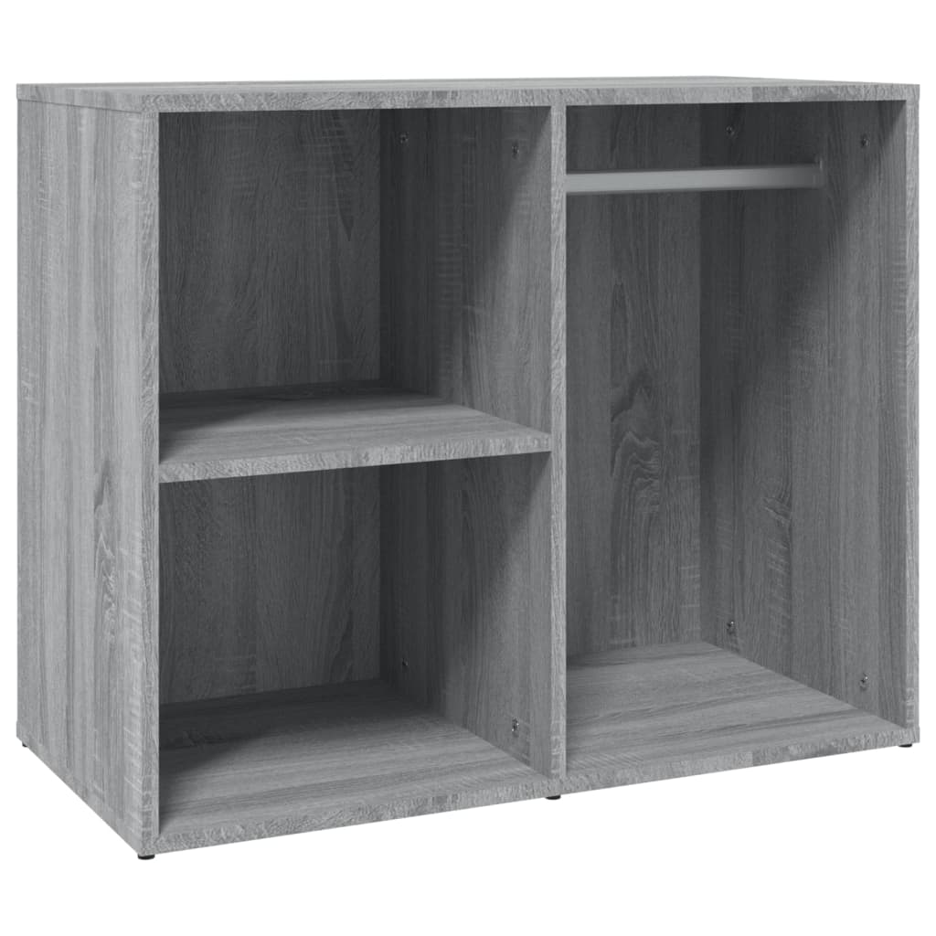 vidaXL LED Dressing Table With Cabinets | Grey Sonoma | Engineered wood, acrylic