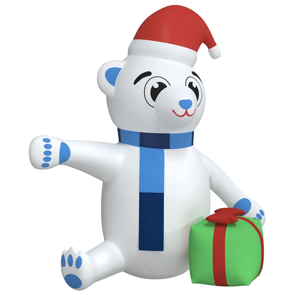 vidaXL Christmas Inflatable Teddy Bear LED 180 cm