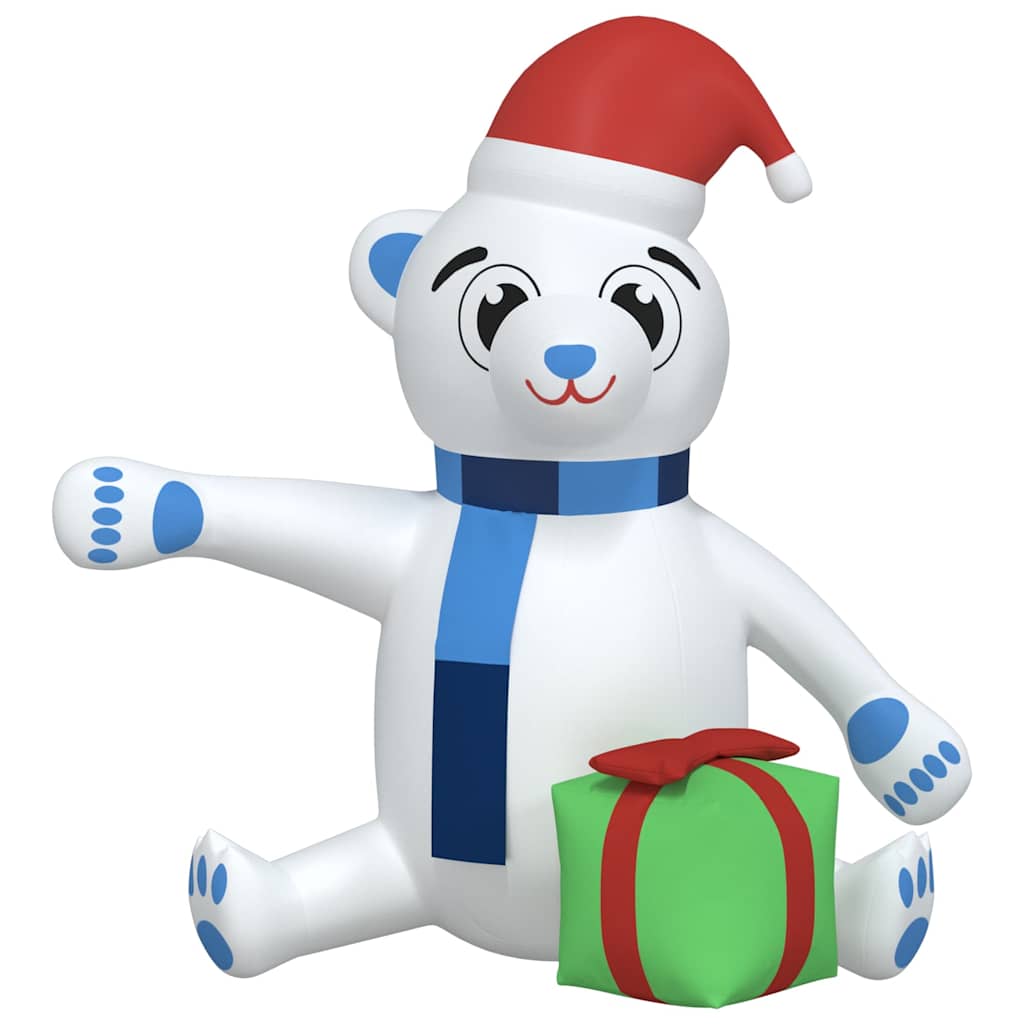 vidaXL Christmas Inflatable Teddy Bear LED 240 cm