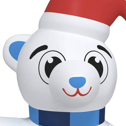 vidaXL Christmas Inflatable Teddy Bear LED 240 cm