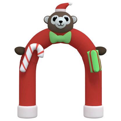 vidaXL Christmas Inflatable Arch Gate LED 380 cm