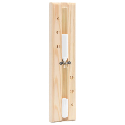 vidaXL 2 in 1 Sauna Hygrothermograph and Sand Timer Set Solid Wood Pine