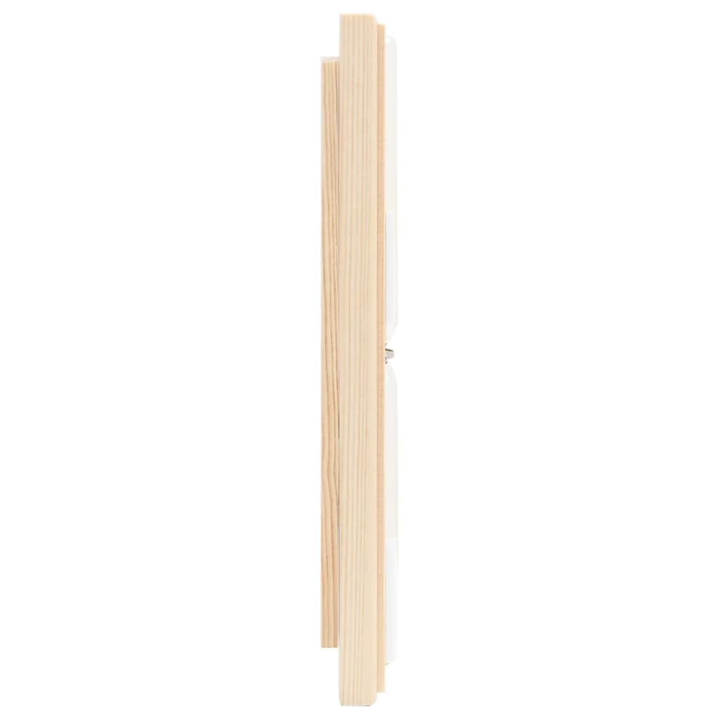 vidaXL 2 in 1 Sauna Hygrothermograph and Sand Timer Set Solid Wood Pine