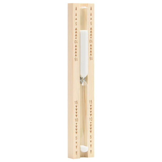 vidaXL Sauna Sand Timer 15 Minutes Solid Wood Pine