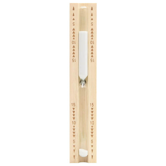 vidaXL Sauna Sand Timer 15 Minutes Solid Wood Pine
