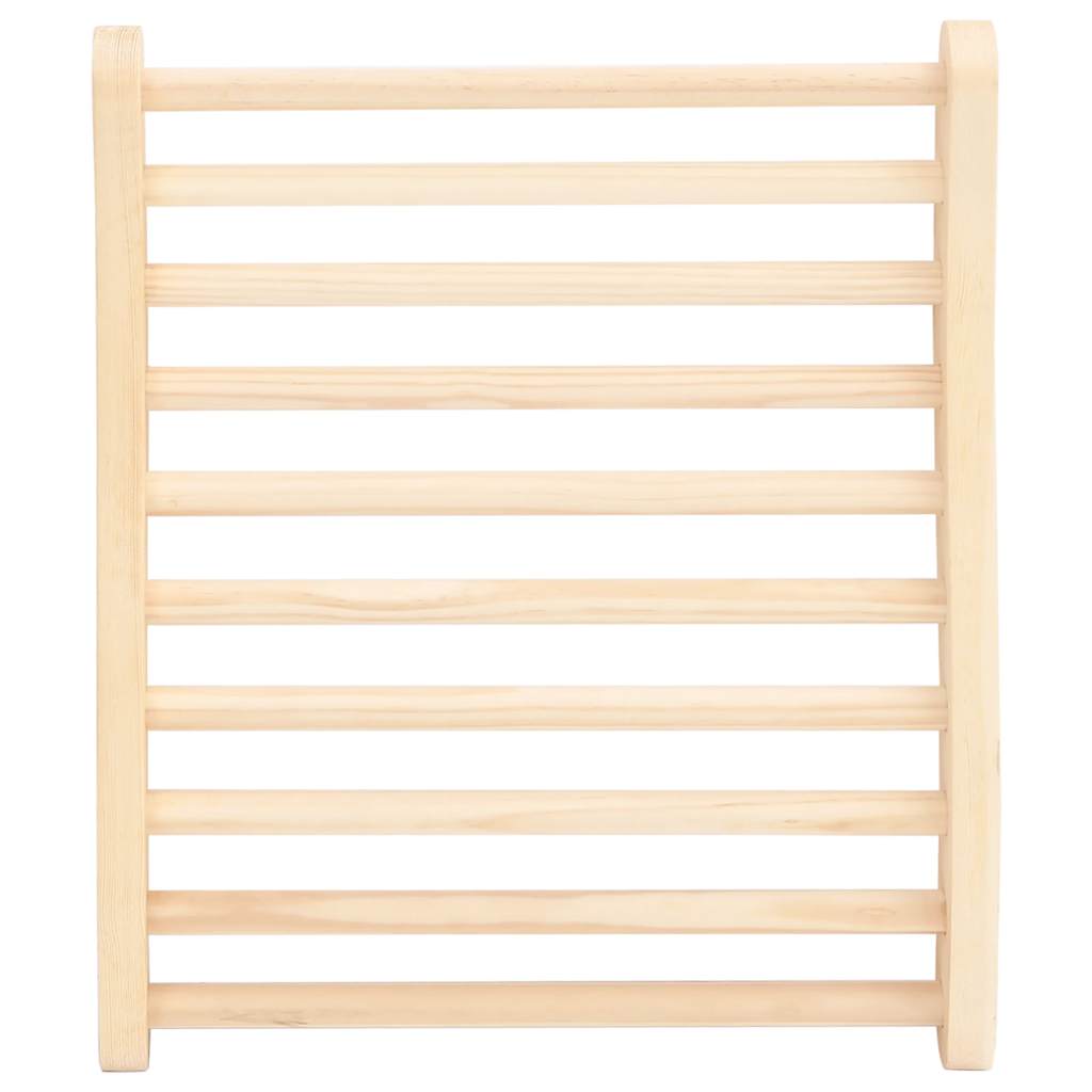 vidaXL S-Shape Sauna Backrest Solid Wood Pine