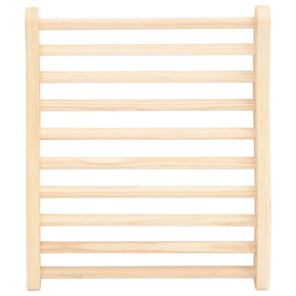 vidaXL S-Shape Sauna Backrest Solid Wood Pine