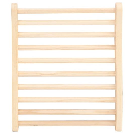 vidaXL S-Shape Sauna Backrest Solid Wood Pine