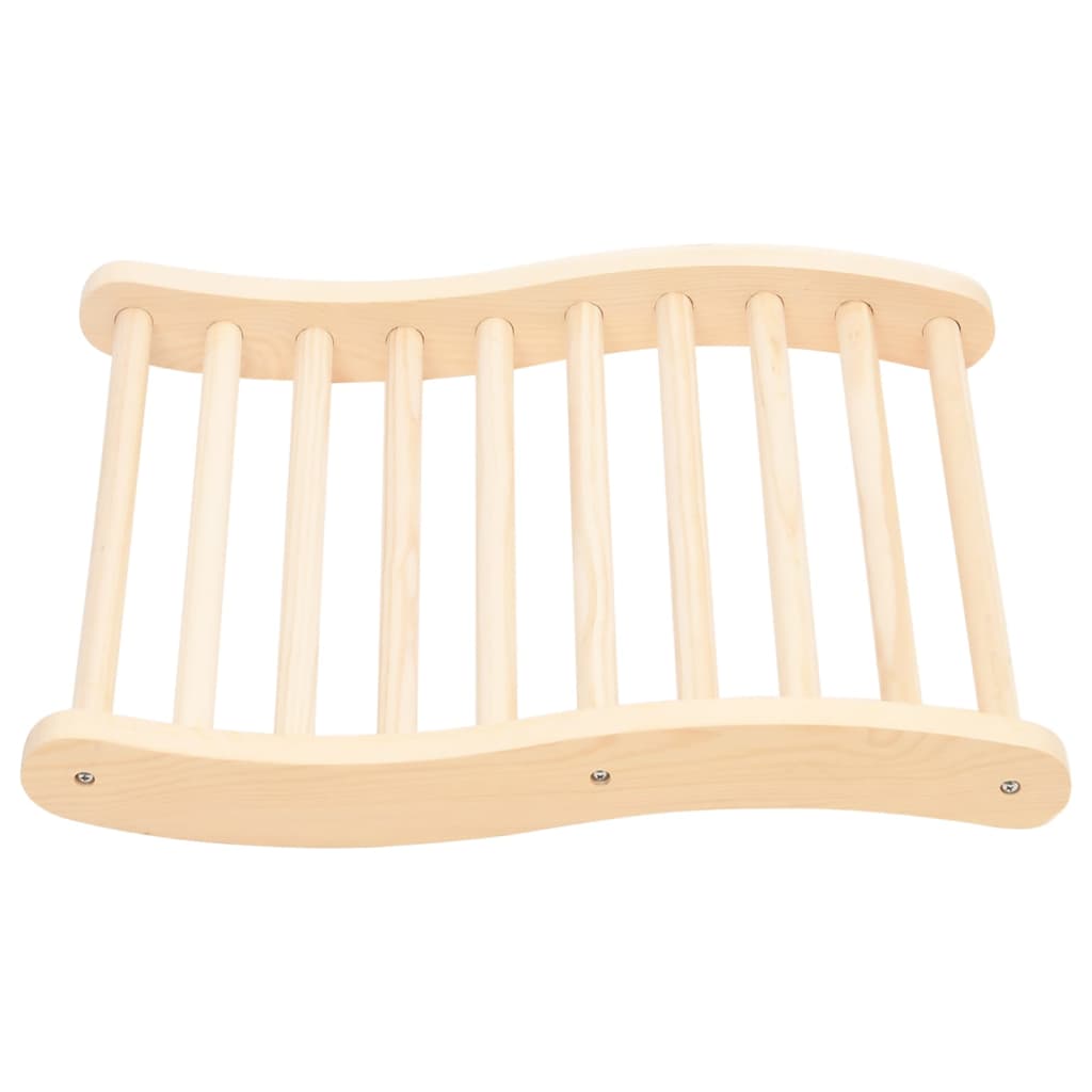 vidaXL S-Shape Sauna Backrest Solid Wood Pine