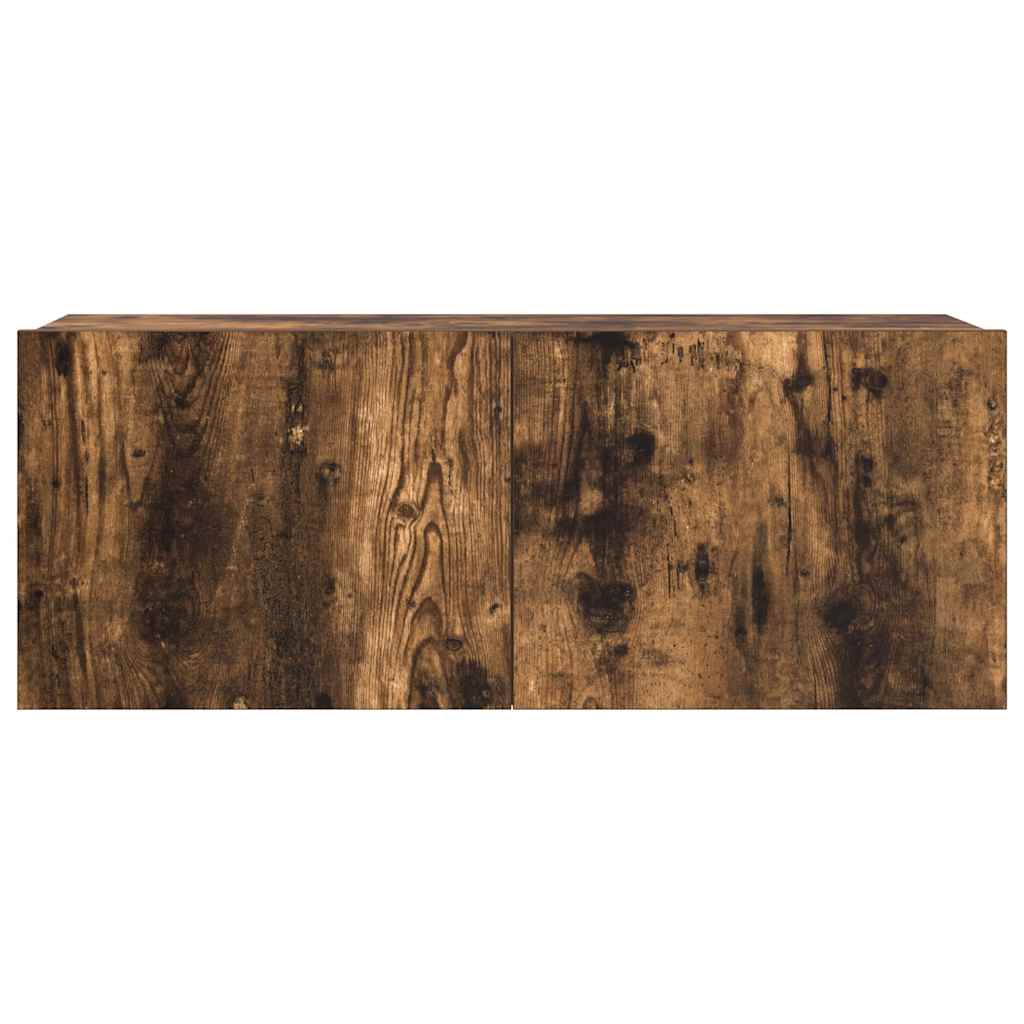 vidaXL 3 Piece TV Cabinet Set Smoked Oak Engineered Wood