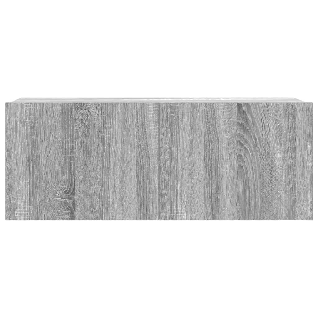 vidaXL 3 Piece TV Cabinet Set Grey Sonoma Engineered Wood