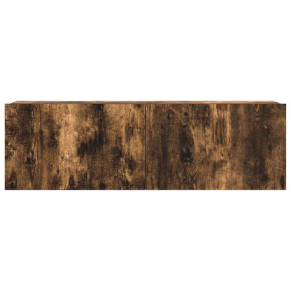 vidaXL 3 Piece TV Cabinet Set Smoked Oak Engineered Wood