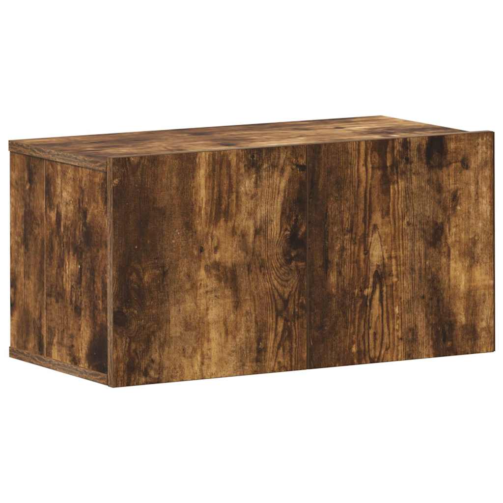 vidaXL 10 Piece TV Cabinet Set Smoked Oak Engineered Wood