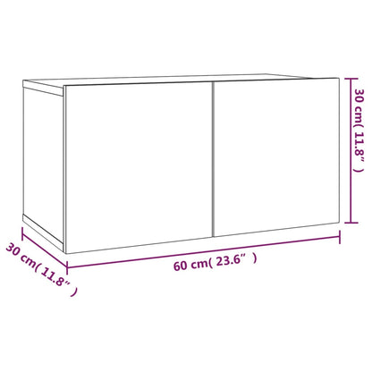 vidaXL 2 Piece TV Cabinet Set Grey Sonoma Engineered Wood